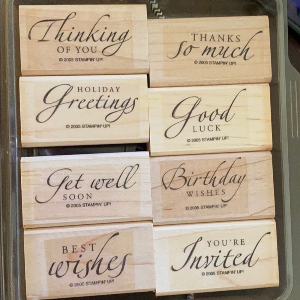 2005 Stampin’ Up! “Sincere Salutations” 8 pc set